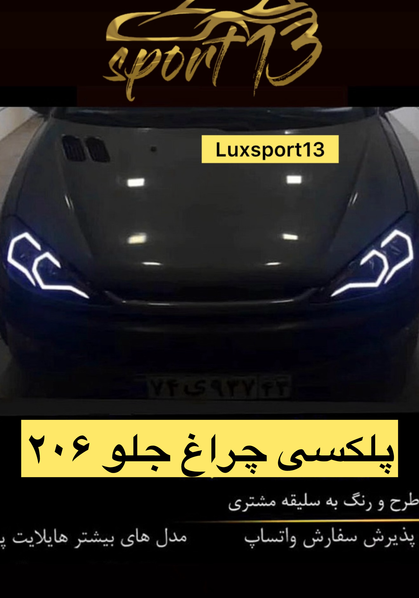 پلکسی چراغ جلو ۲۰۶