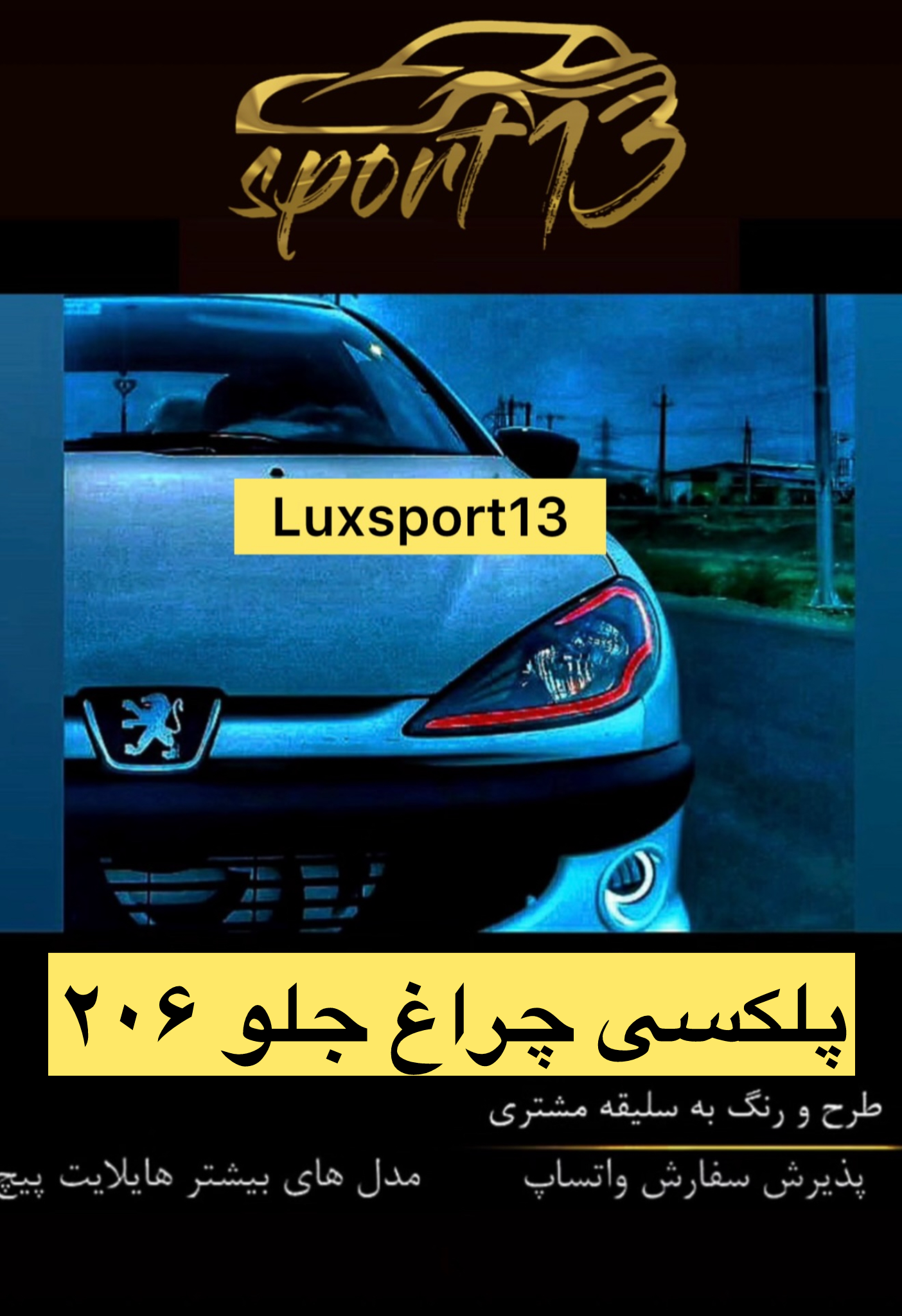 پلکسی چراغ جلو ۲۰۶